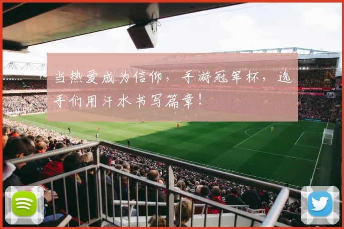 当热爱成为信仰，手游冠军杯，选手们用汗水书写篇章！